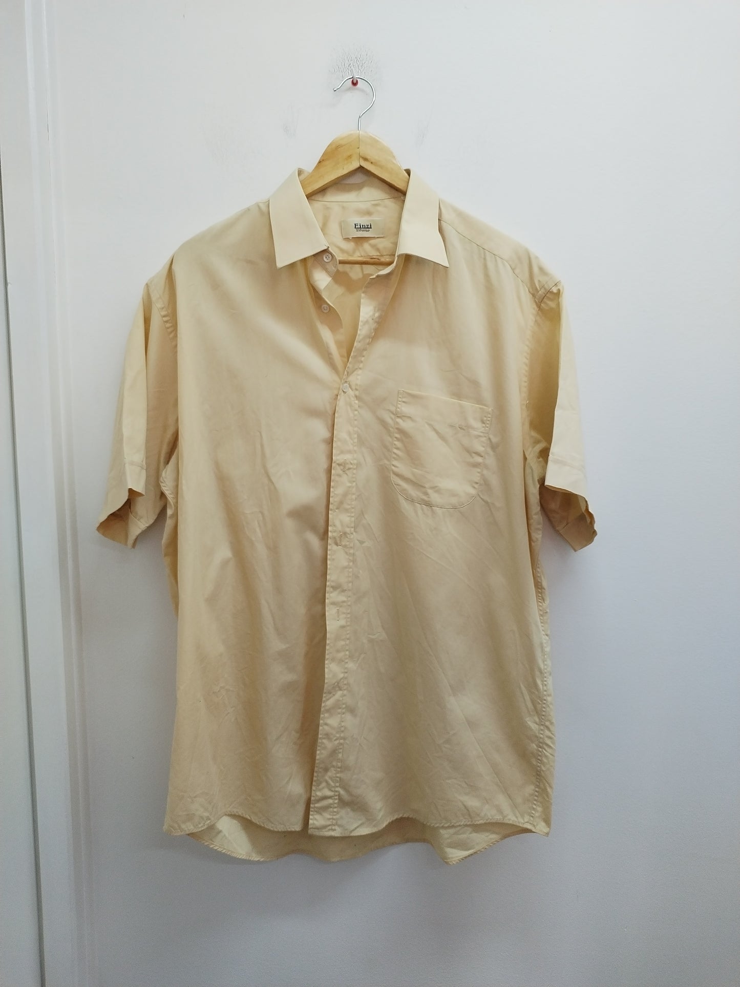 Chemise manches courtes Finzi beige Taille XL