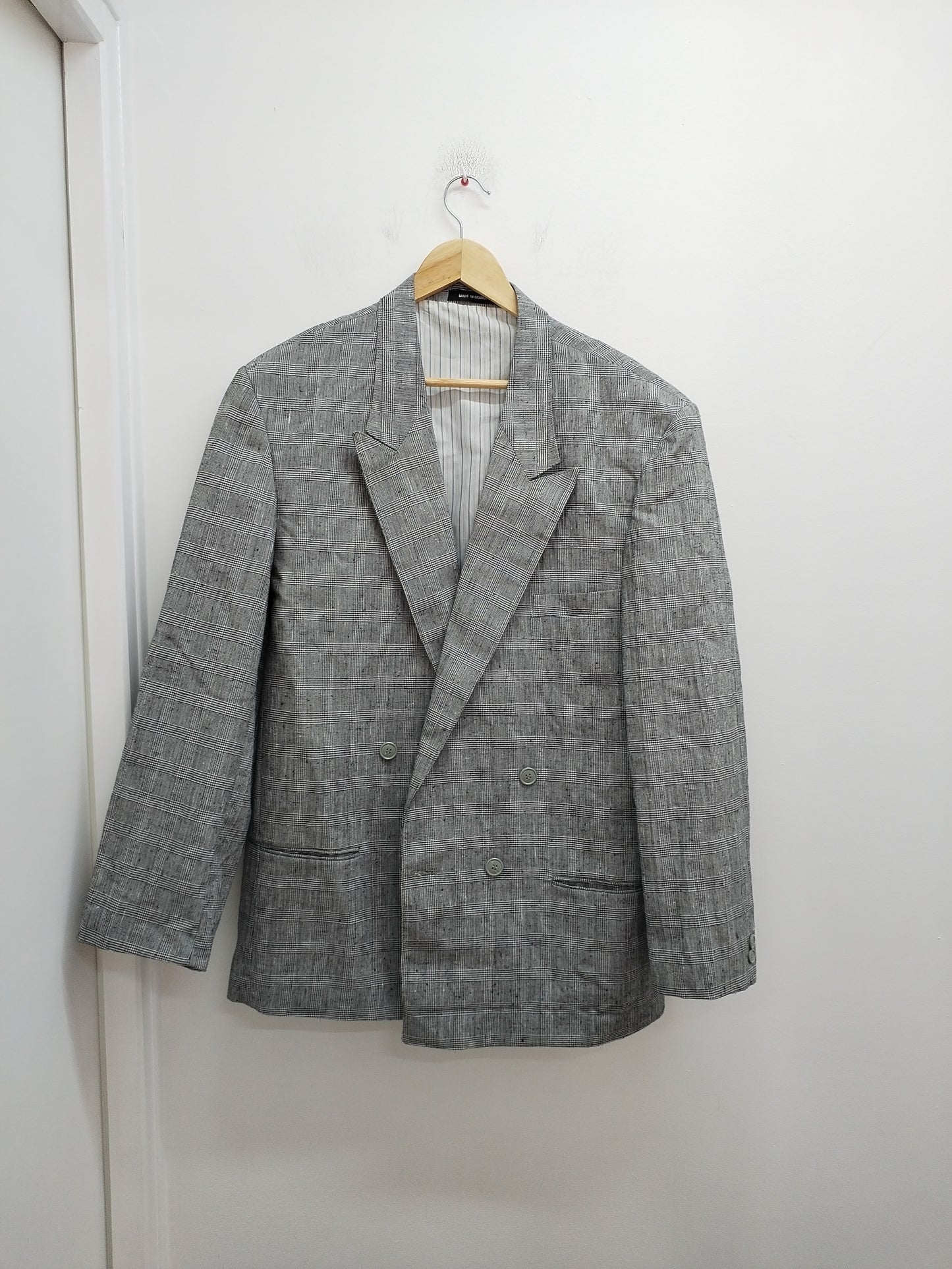 Veste AlessAndro motifs "pied de poule" noirs et blancs Taille 46