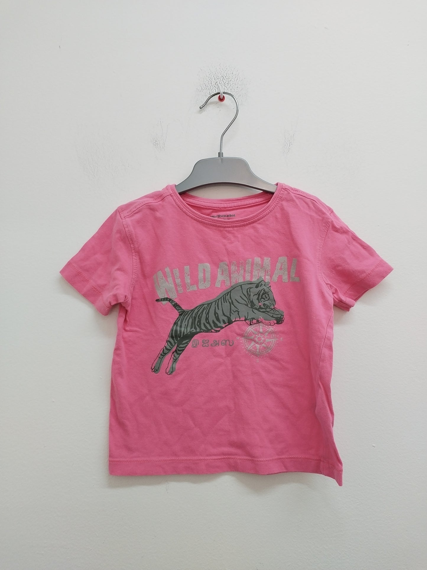 T-shirt Vertbaudet rose avec impression Taille 2 Ans
