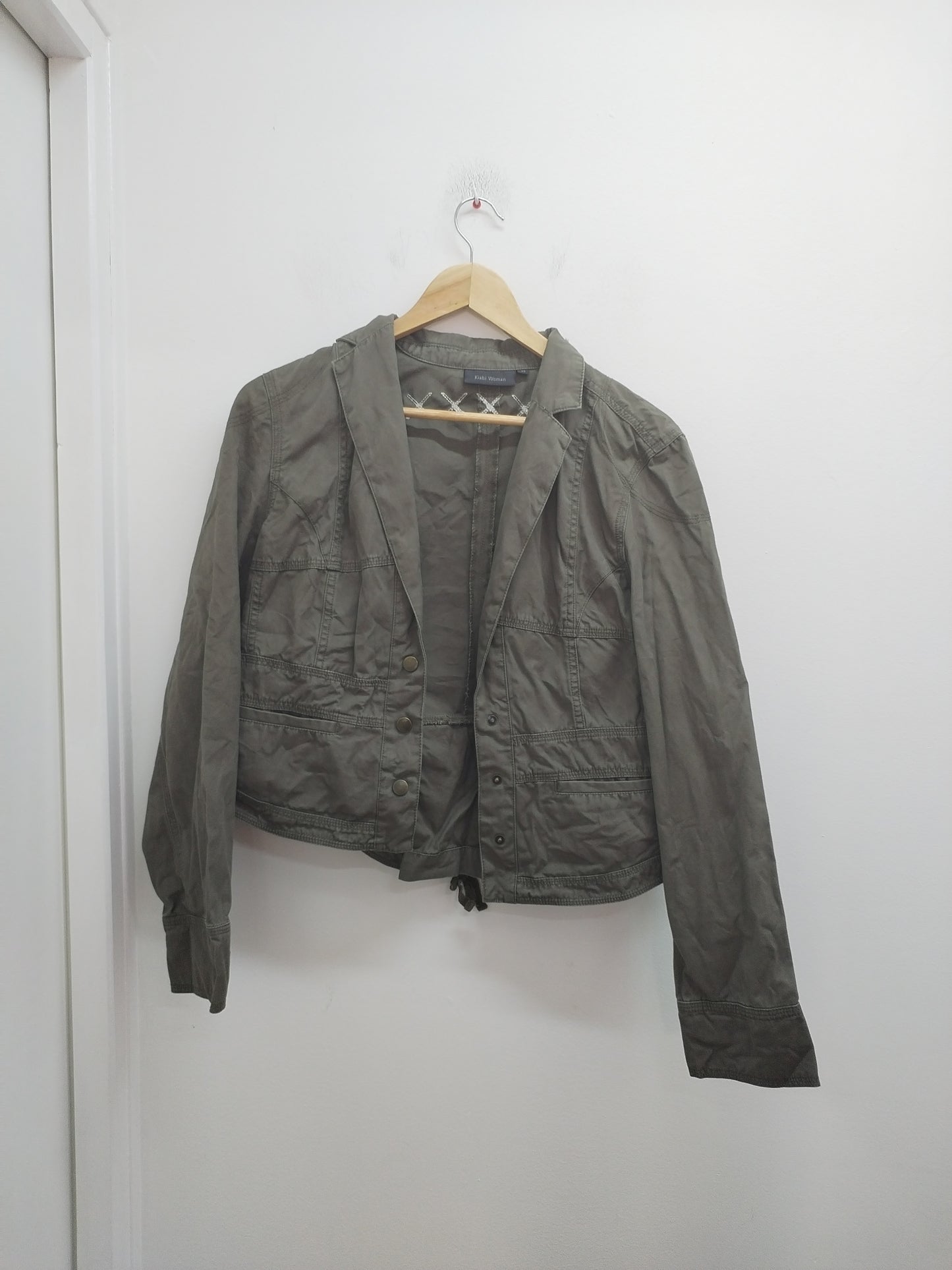 Veste en jeans Kiabi taupe Taille 44