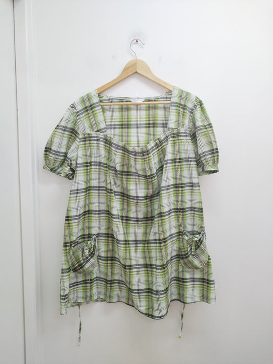 Tunique manches courtes F.D.Joseph à carreaux Taille 2XL