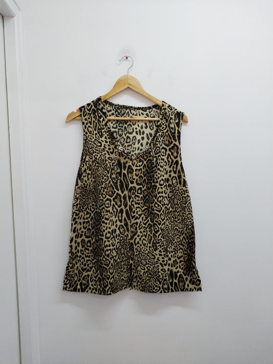 Débardeur imprimé léopard Taille M