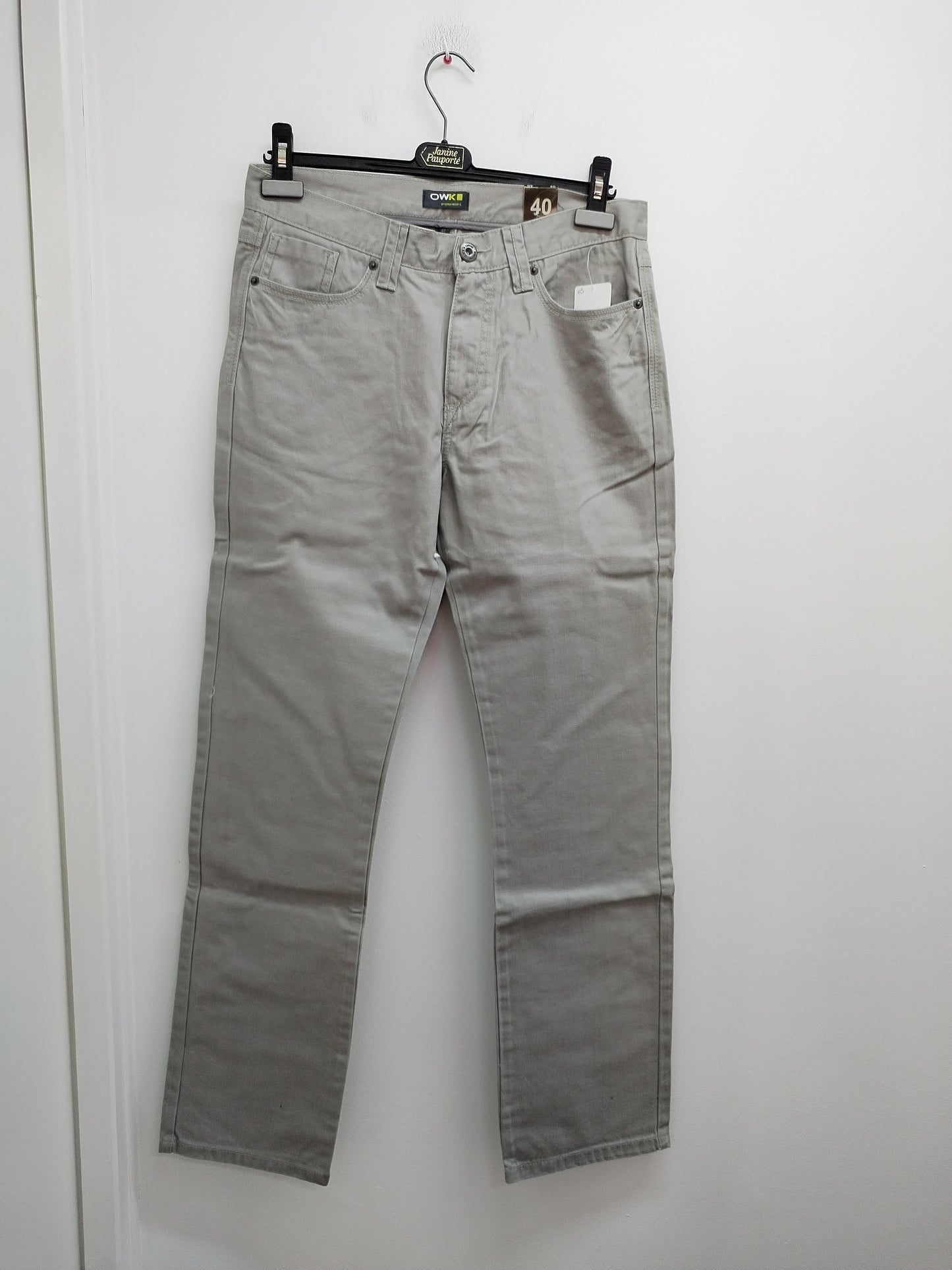 Jeans OWK gris clair Taille 40
