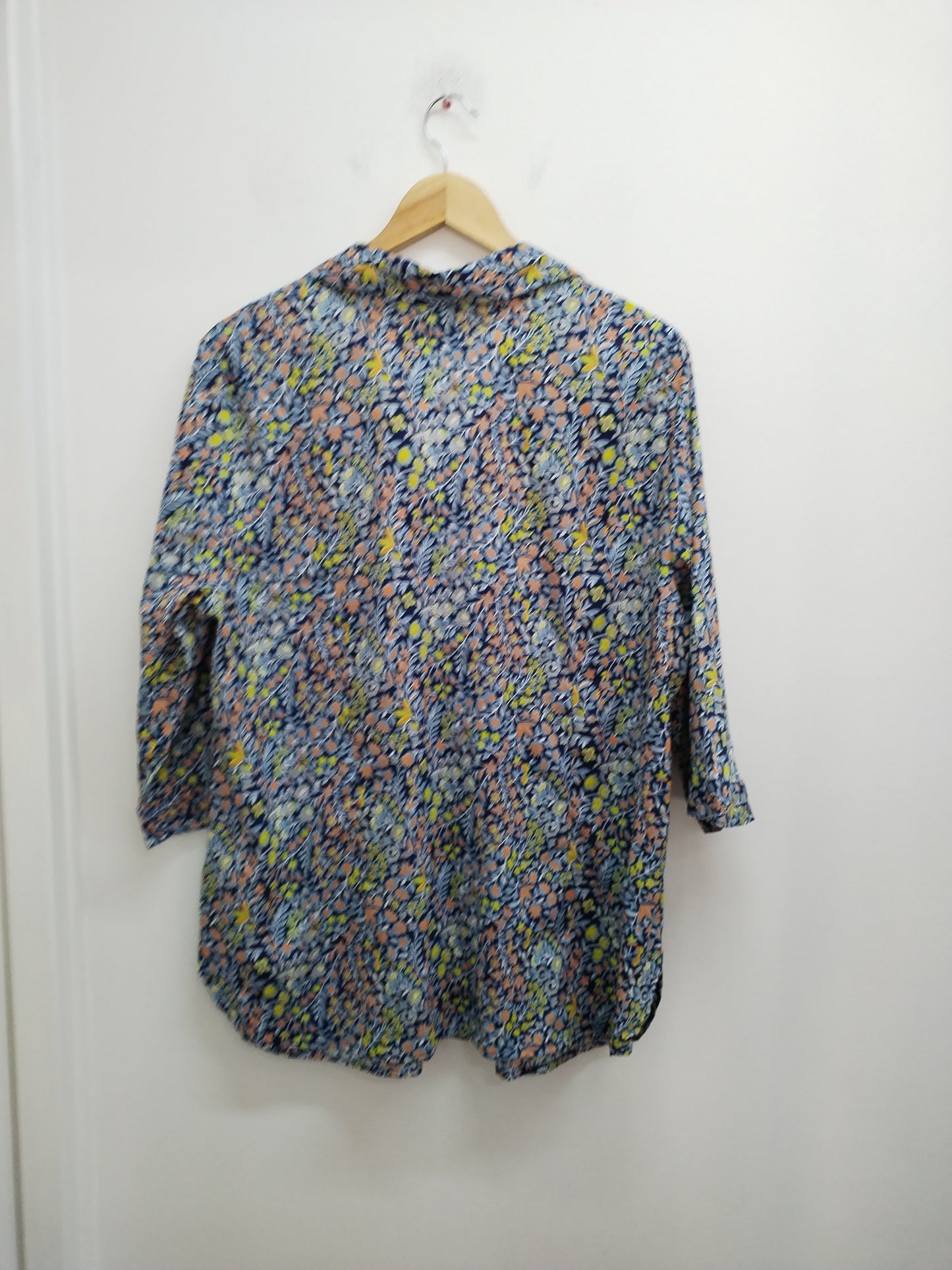 Chemise manches 3/4 Atelier marine fleurie Taille 48