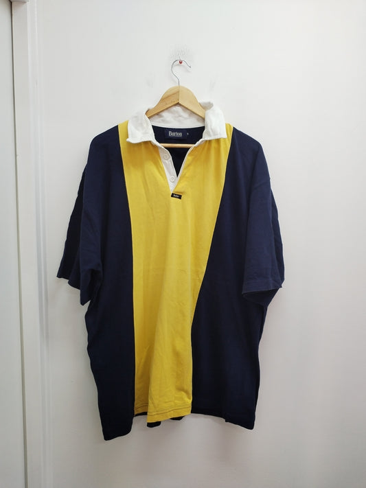 Polo Burton jaune et marine Taille 2XL