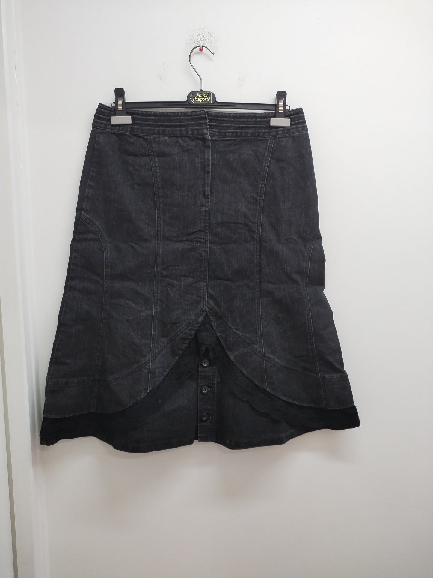 Jupe longue en jeans BGN&CO noire Taille 42