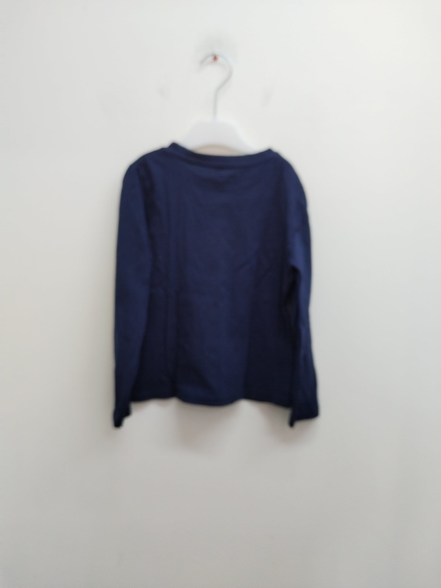 T-shirt manches longues Kiabi marine avec impression Taille 6 Ans