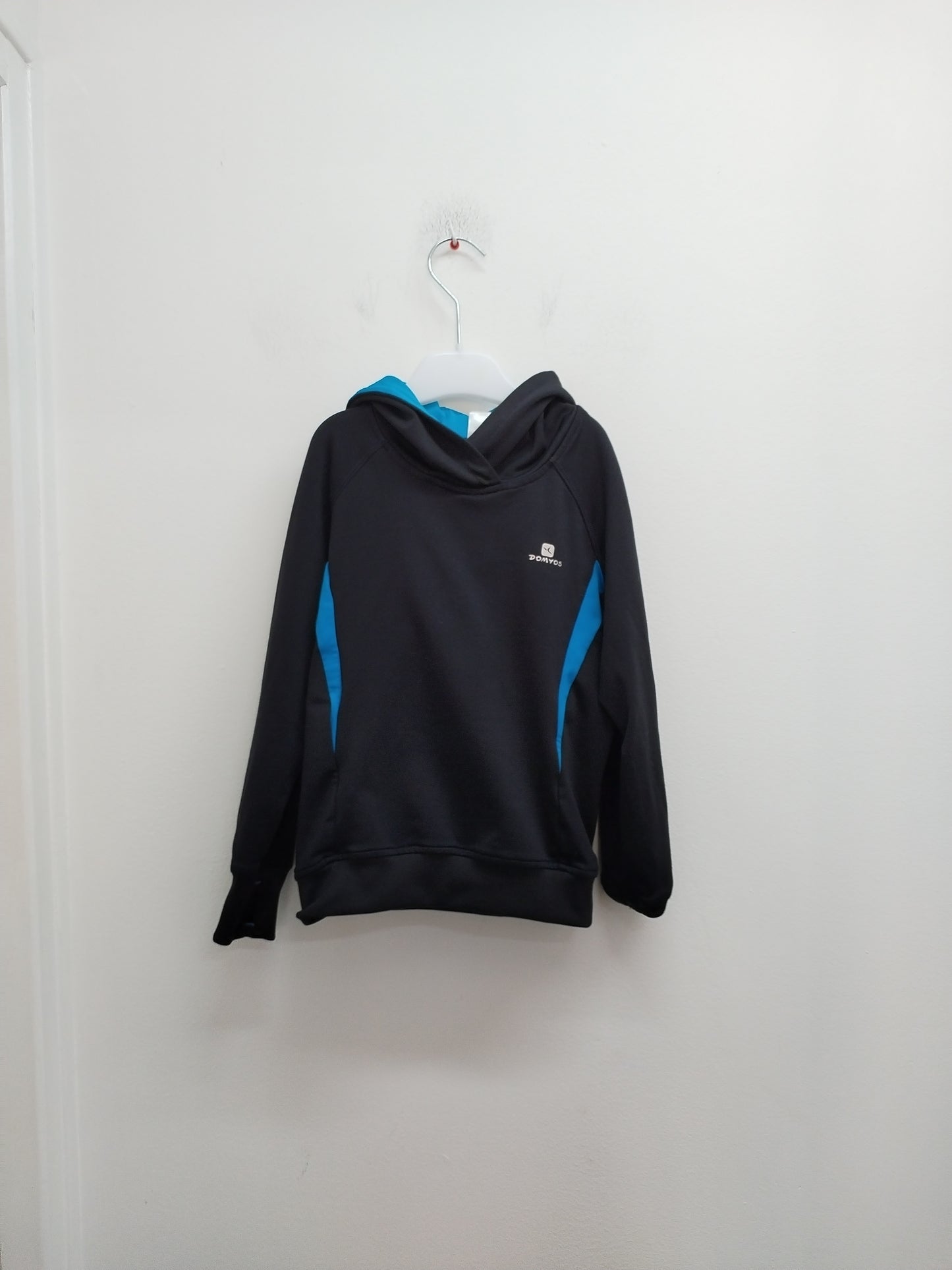 Sweat à capuche Domyos noir Taille 5 Ans