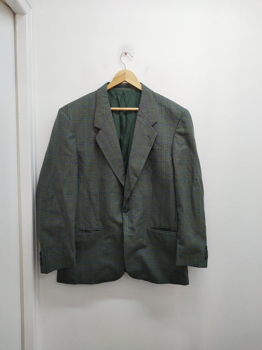 Veste de costume Accent kaki à carreaux Taille XL