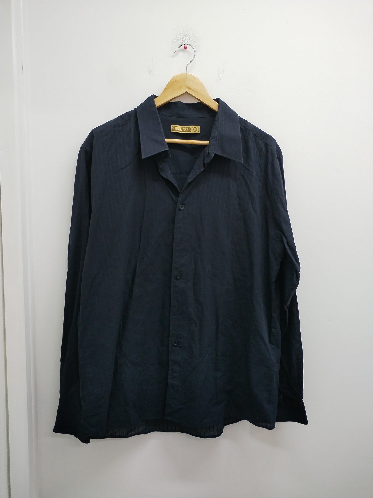 Chemise Stone Park noire rayée Taille XXL