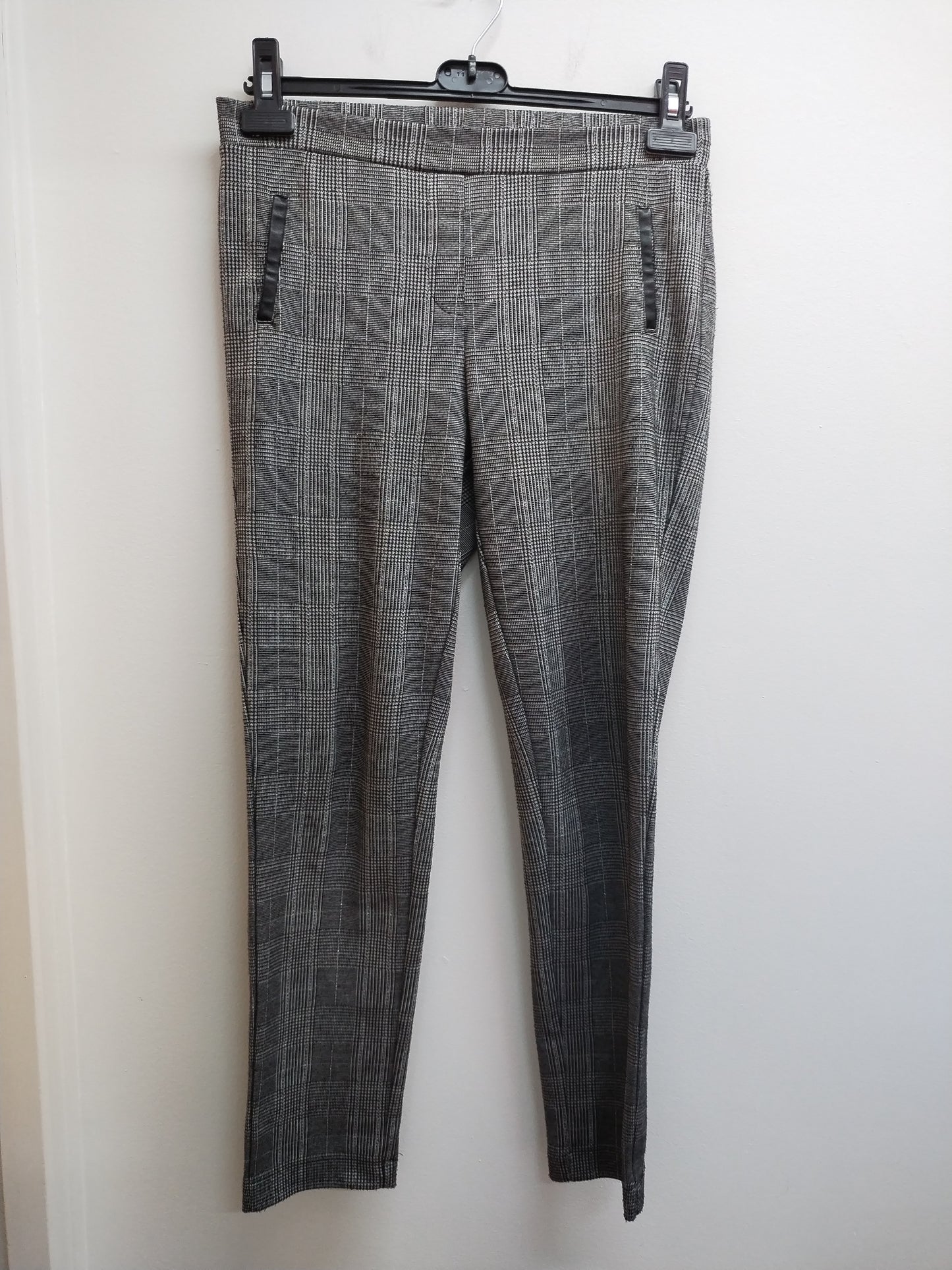Jegging Bréal gris motif "pied de poule" Taille 38
