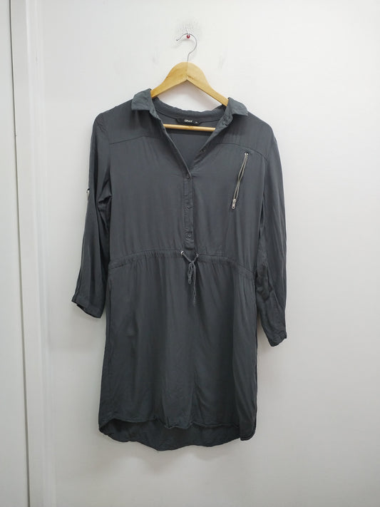 Robe manches longues Only grise anthracite Taille 38