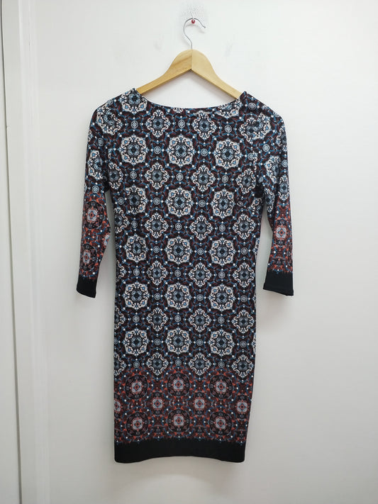 Robe manches 3/4 Atmosphère imprimée Taille S