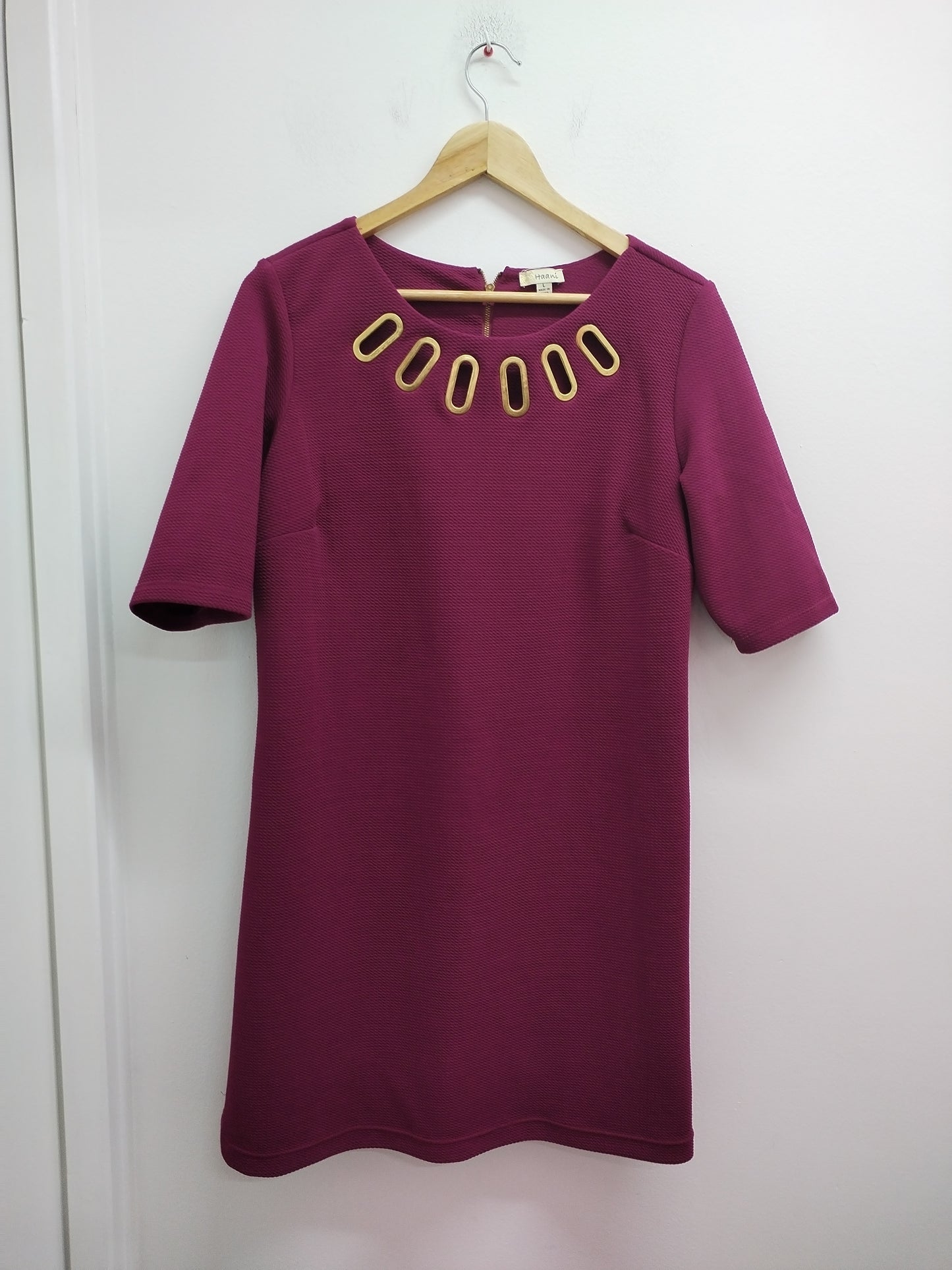 Robe manches courtes Haani prune Taille L