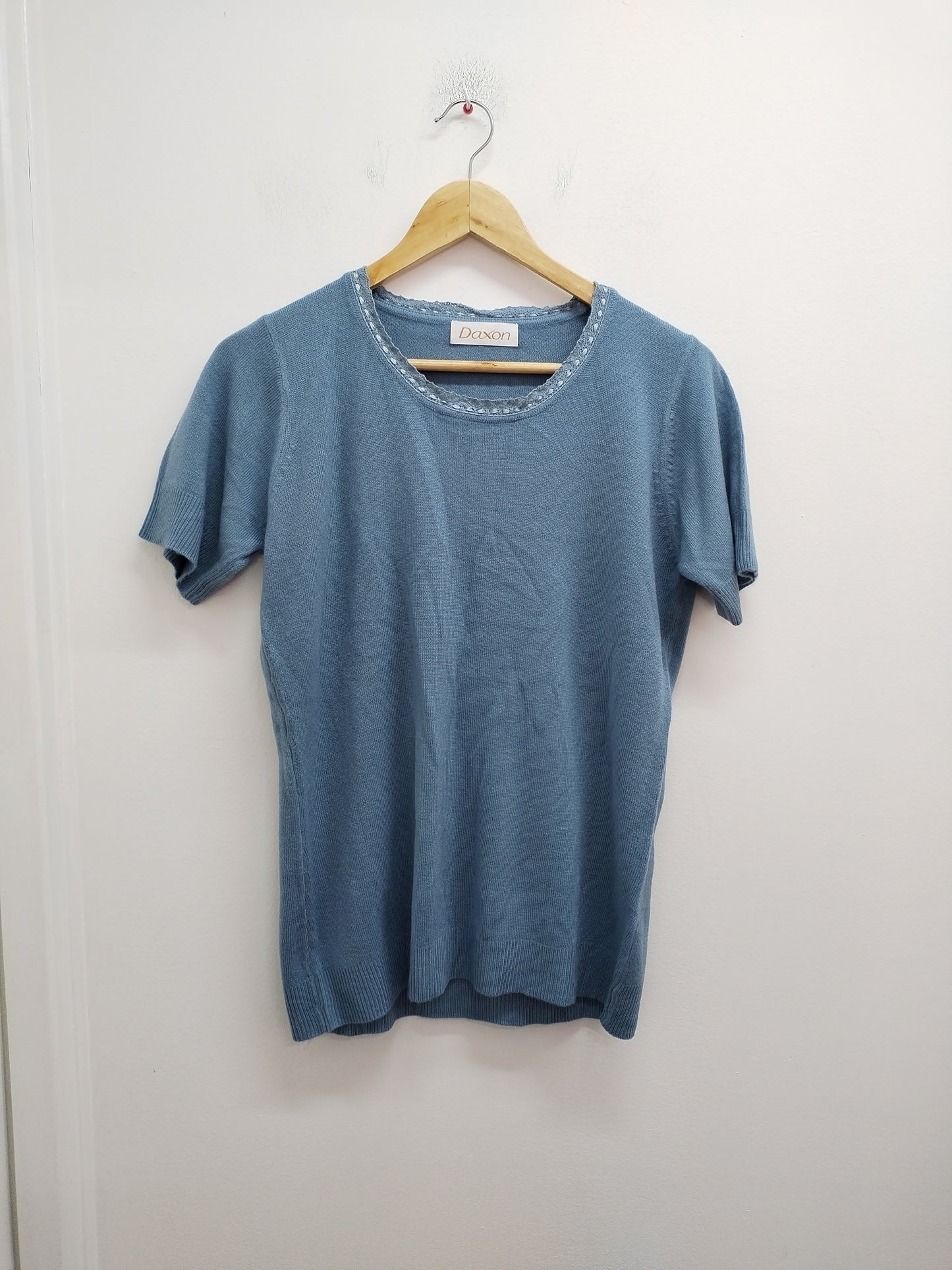 Pull manches courtes Daxon bleu clair Taille 42/44