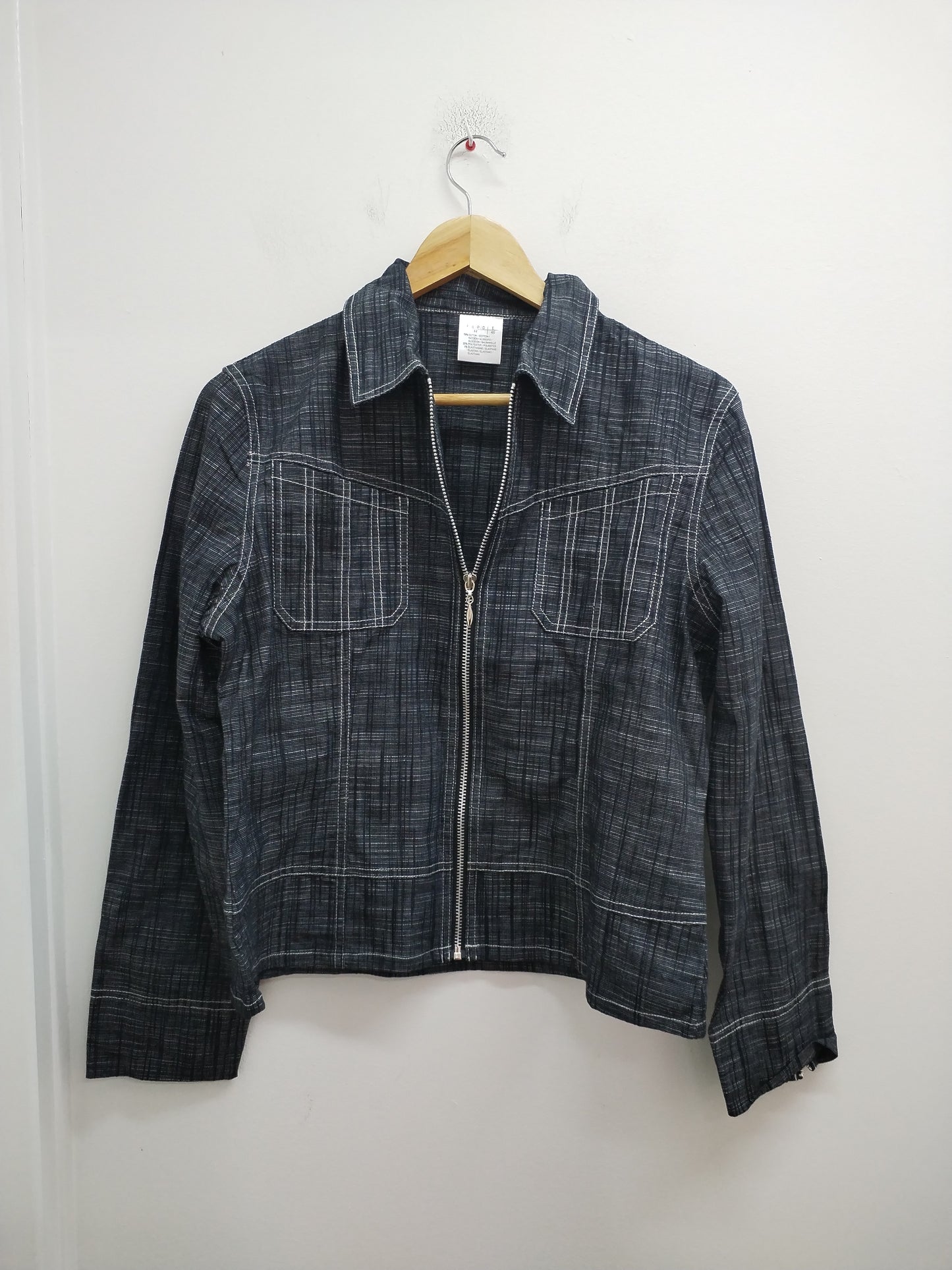 Veste légère grise foncé avec fermeture Taille 44