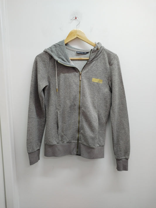 Sweat zippé à capuche Only gris Taille XS