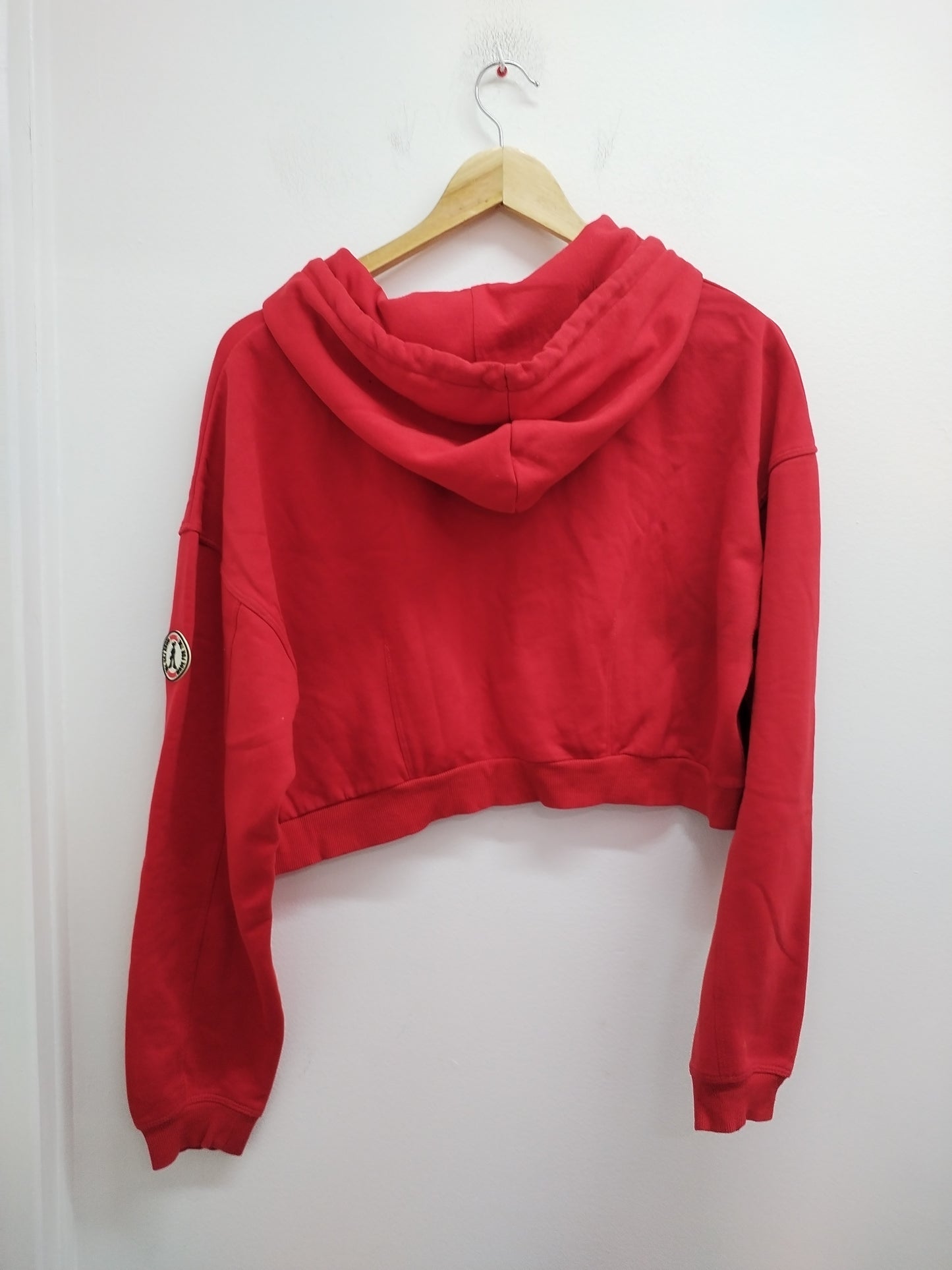 Sweat court à capuche Jennyfer rouge Taille S