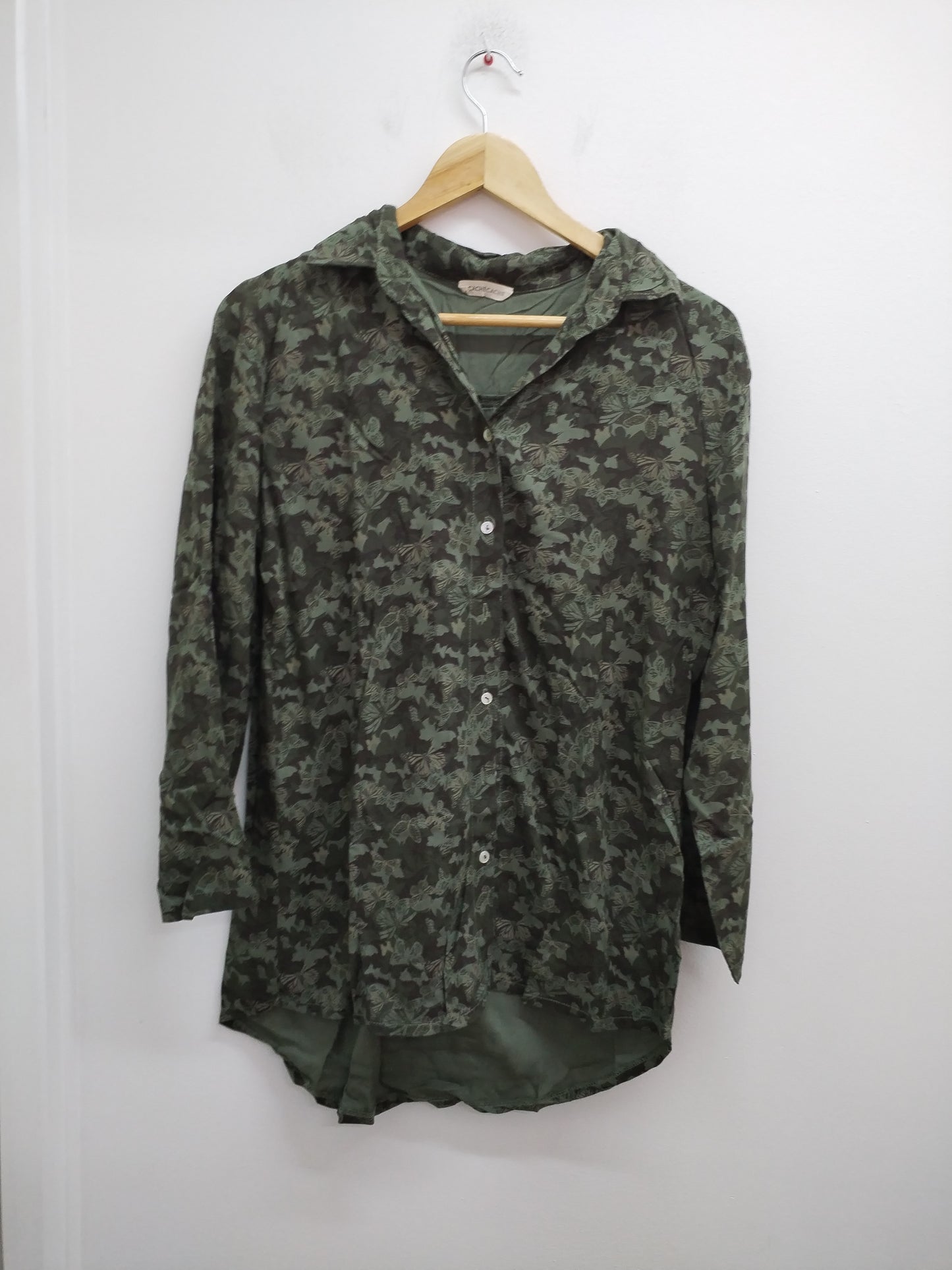Chemise Cache-Cache kaki imprimée papillons Taille S