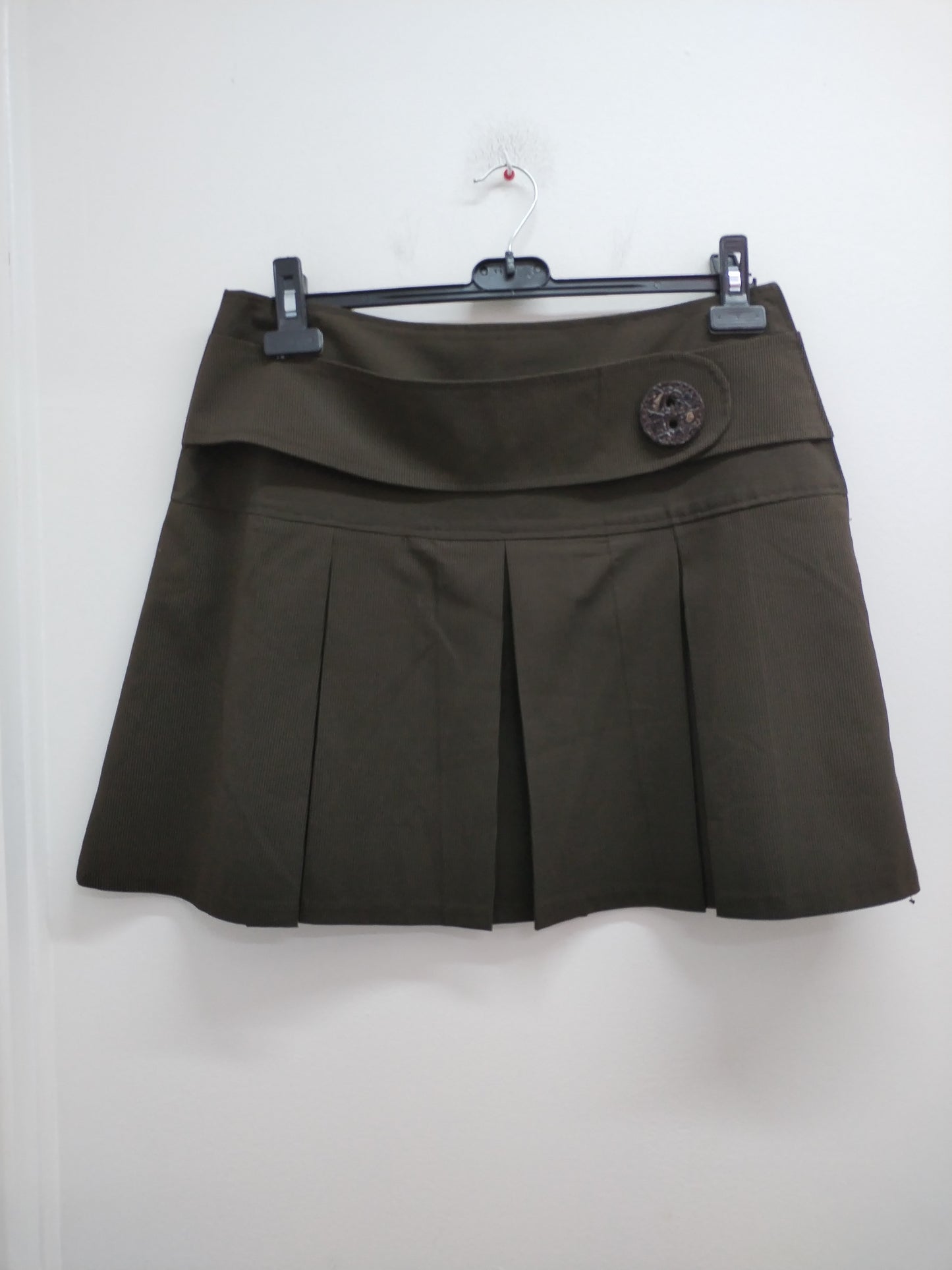 Jupe courte plissée Cache-Cache Marron Taille 42