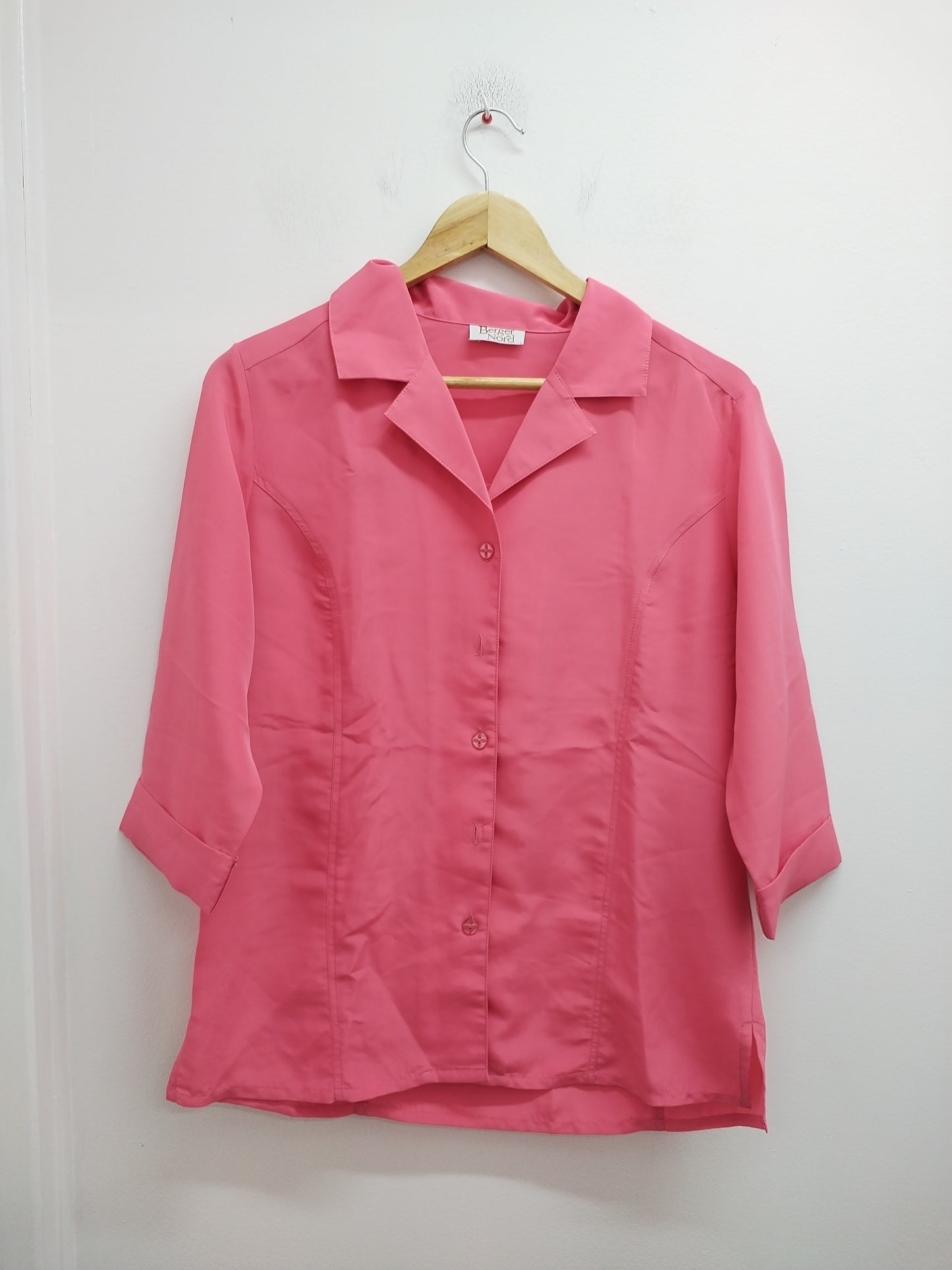 Chemise manches 3/4 Berger du Nord corail Taille 40