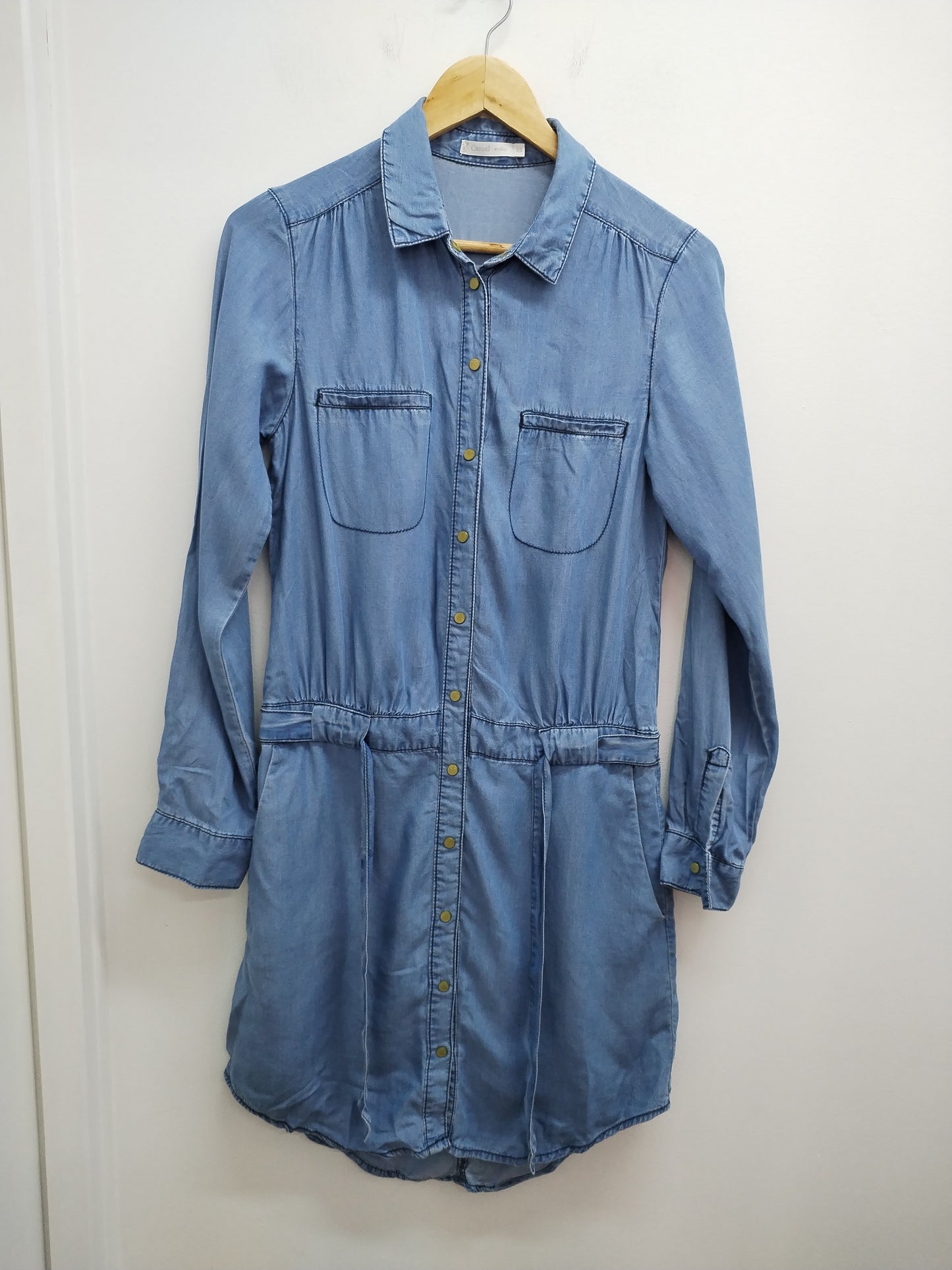 Robe chemise manches longues Gémo bleue jeans Taille 36