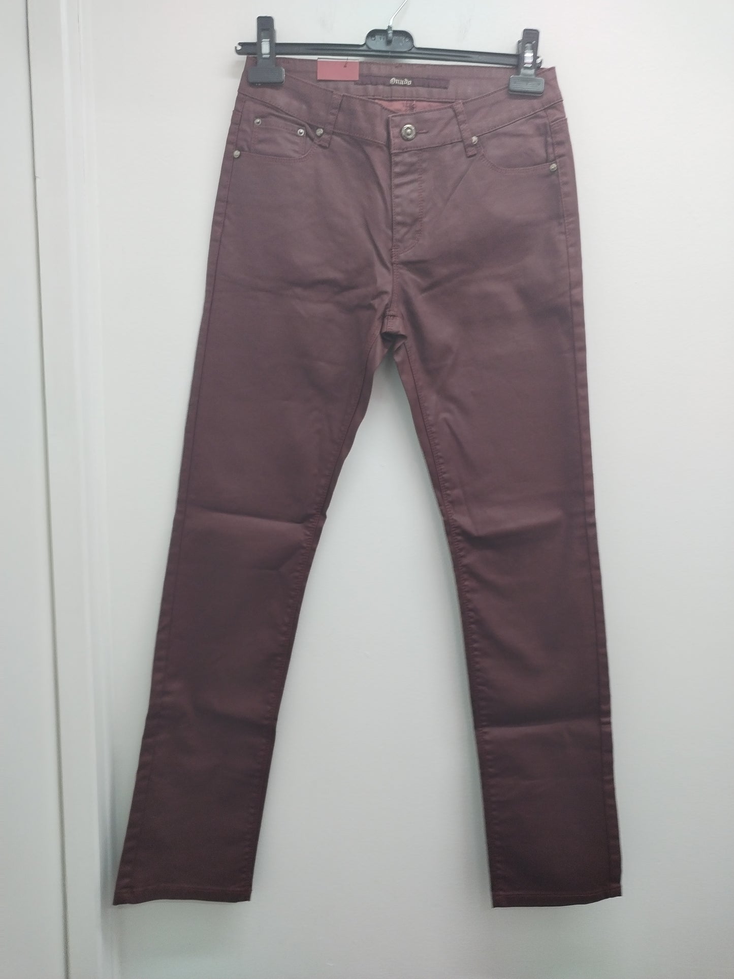 Jeans huilé Onado bordeaux Taille 40