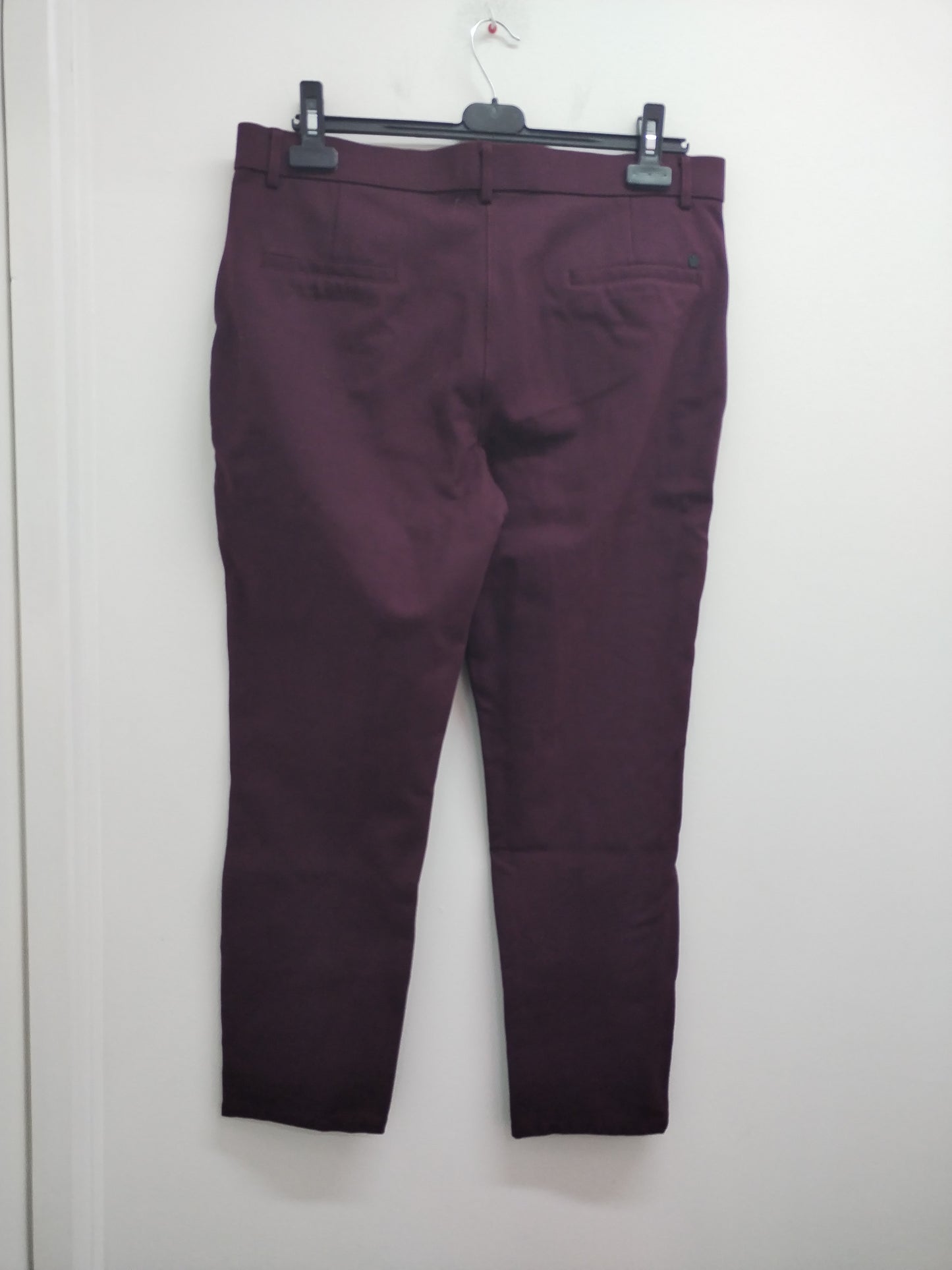 Pantalon YL By Nalo bordeaux à petits points Taille 48