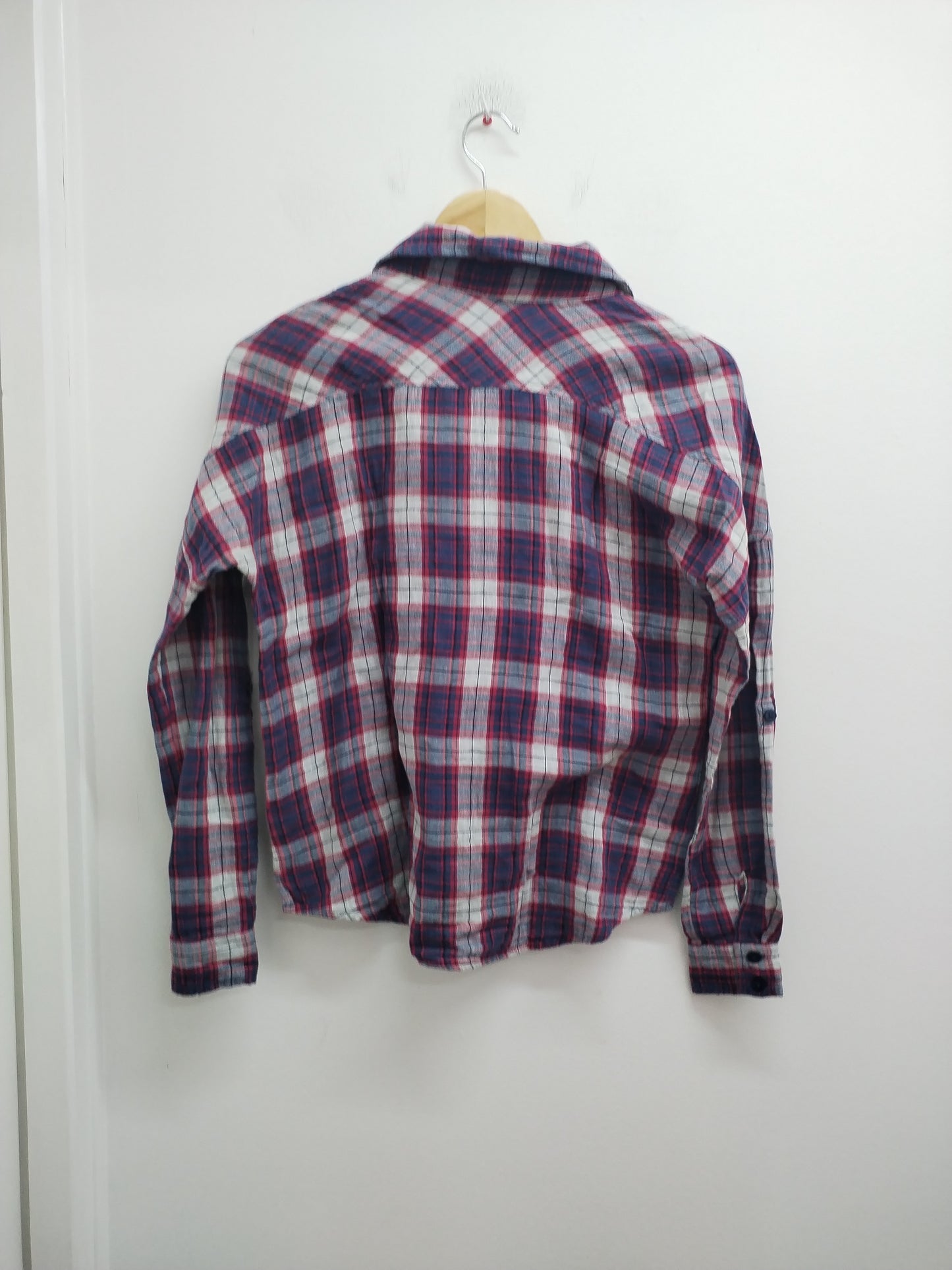 Chemise manches longues Fishbone à carreaux Taille XS