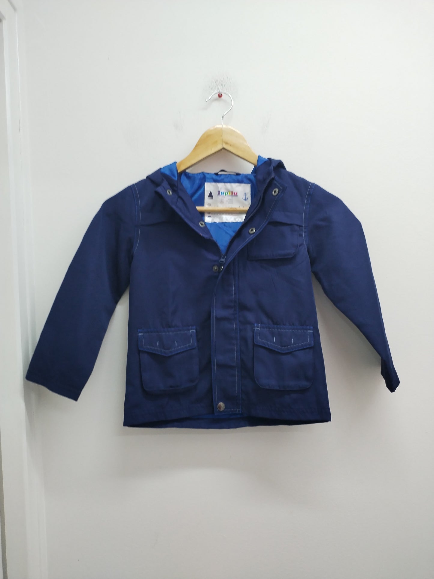 Veste légère à capuche Lupilu marine Taille 4/5 Ans