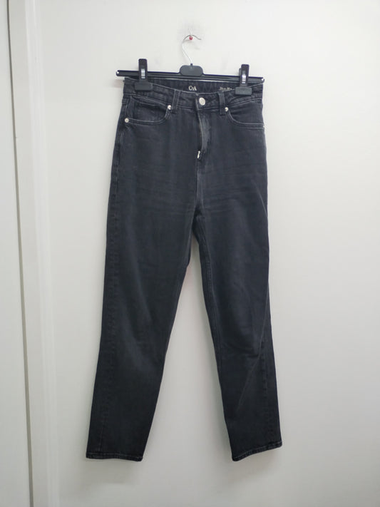 Jeans Mom C&A noir délavé Taille 34