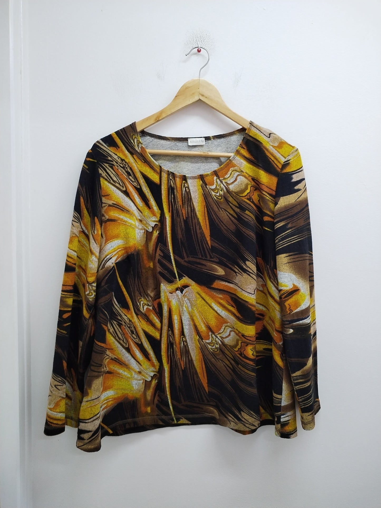 Pull fin Atelier GS imprimé Taille 48