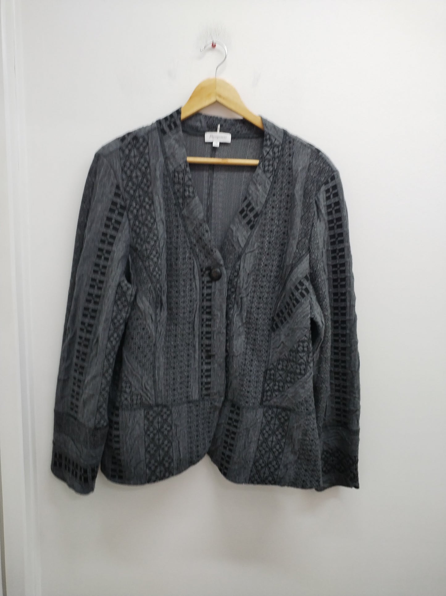 Veste Pauporté grise à motifs Taille XL