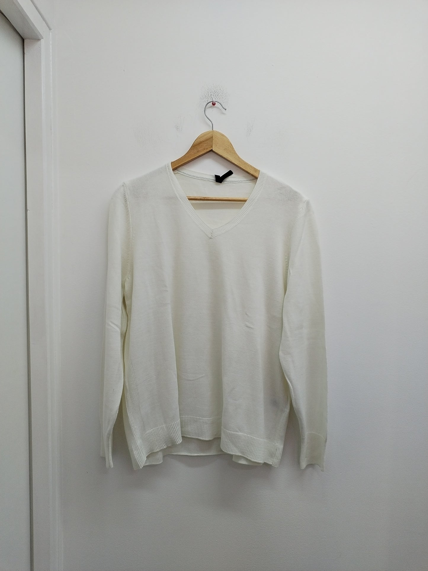 Pull fin DeFacto blanc Taille XXL