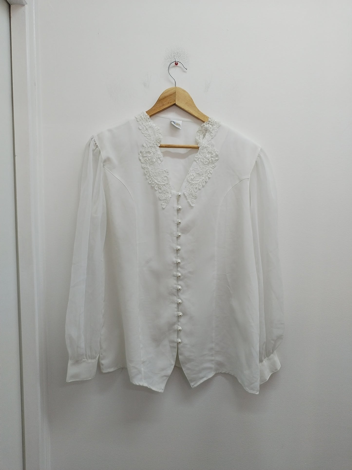 Chemise Your Sixth Sense blanche avec dentelle Taille 46/48