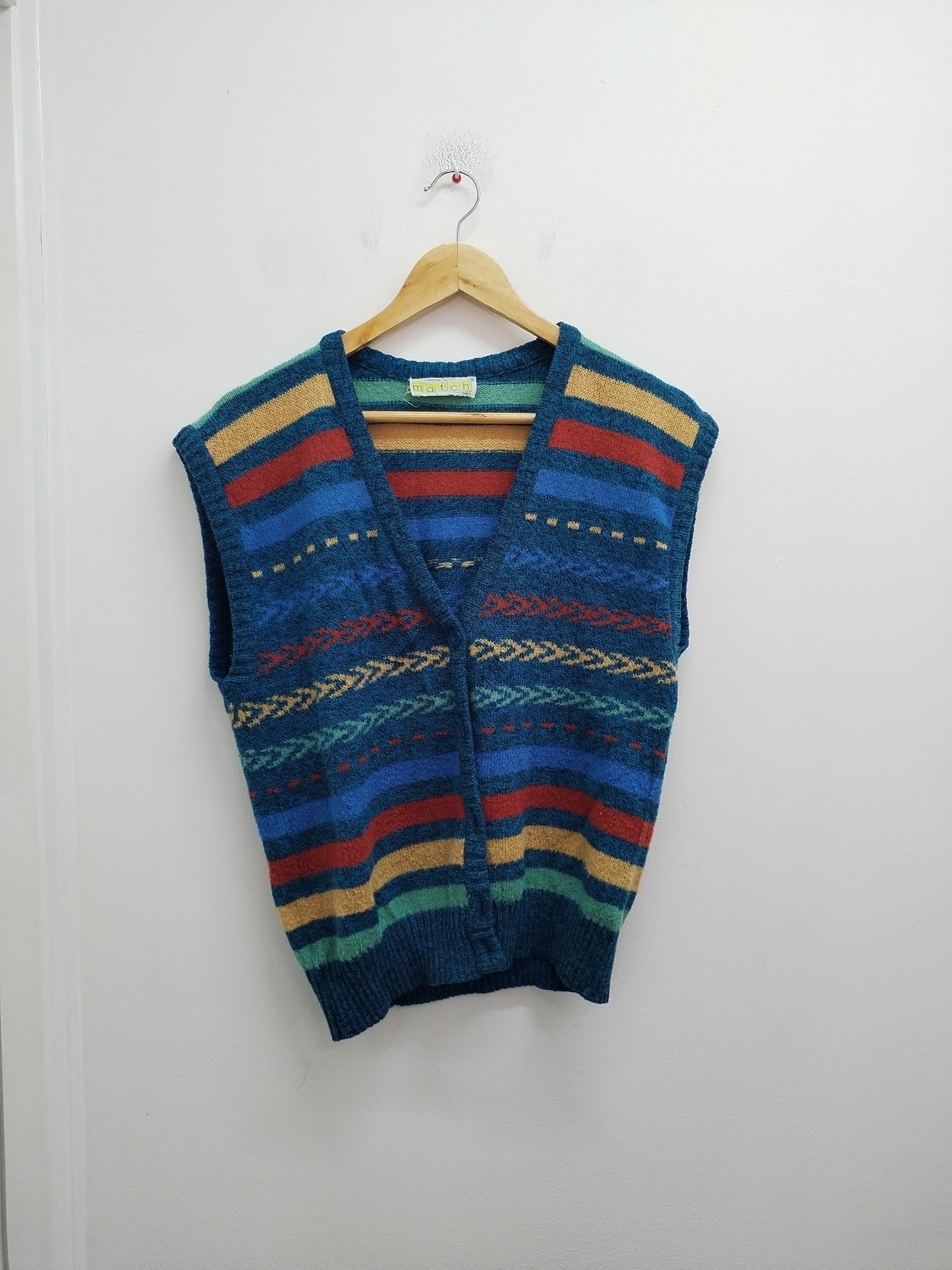 Gilet sans manche rayé Taille M