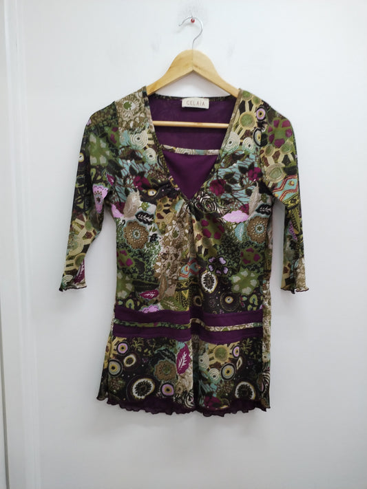 Tunique manches 3/4 Celaia imprimée Taille 42/44