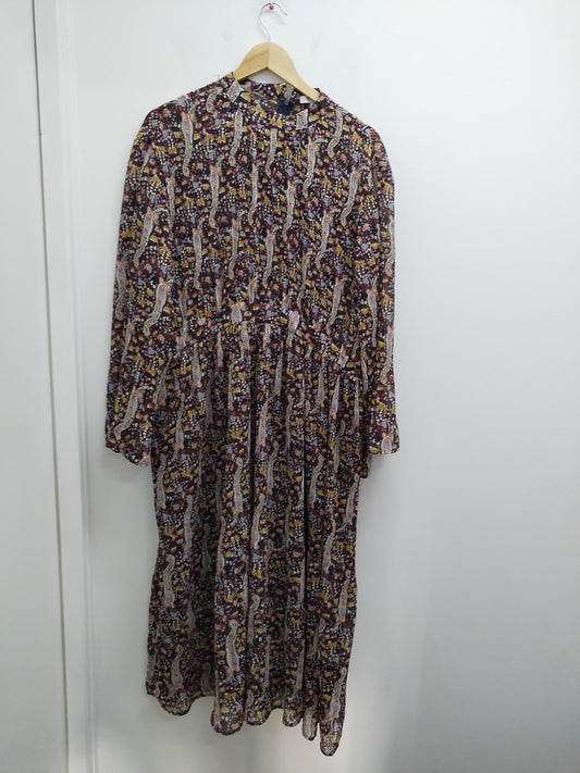 Robe longue manches longues Sweewë imprimée fleurie Taille XL/XXL