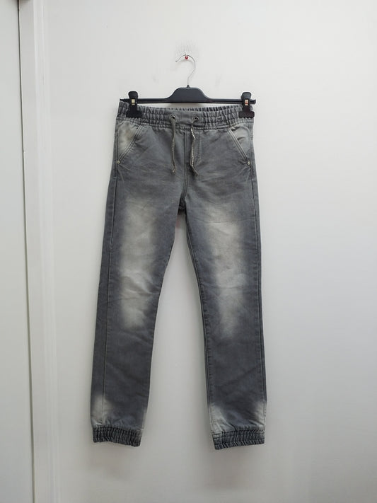 Jeans taille élastique Tex gris délavé Taille 11/12 Ans