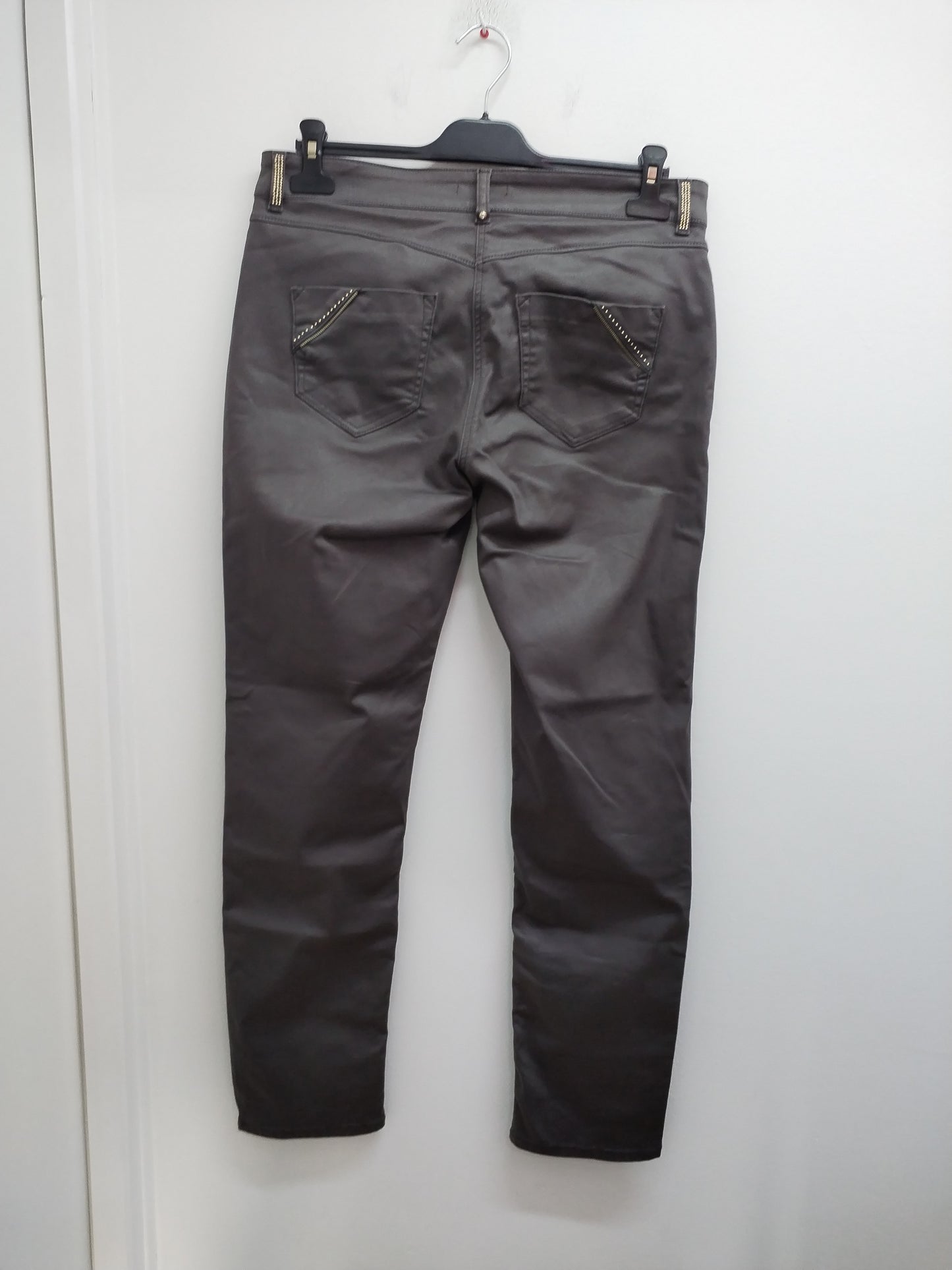 Jeans Bréal gris foncé avec strass Taille 44