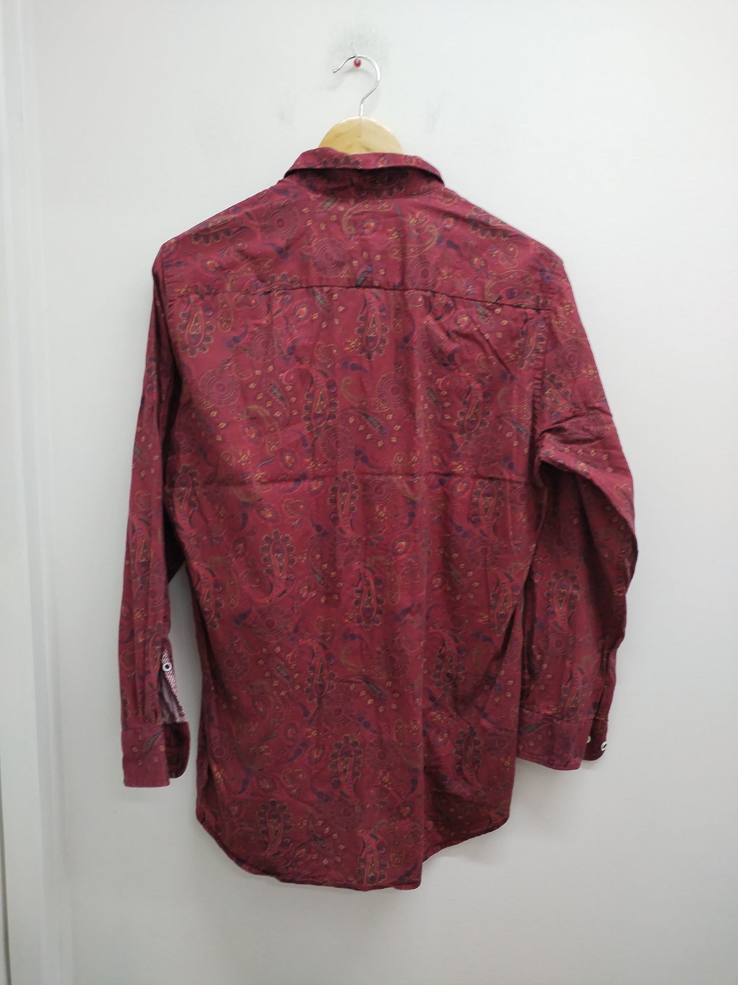 Chemise Dario Beltran bordeaux à motifs Taille M