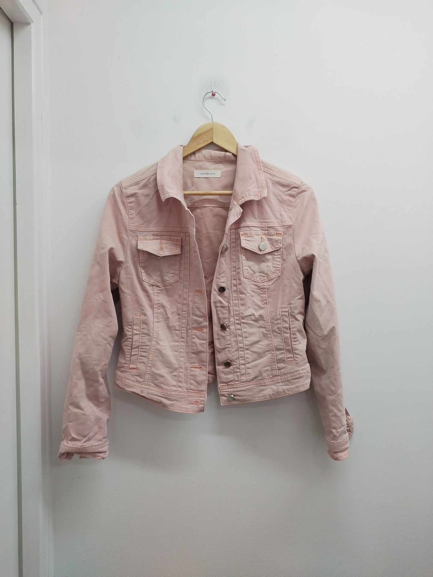 Veste en jeans Cache-Cache rose clair Taille S