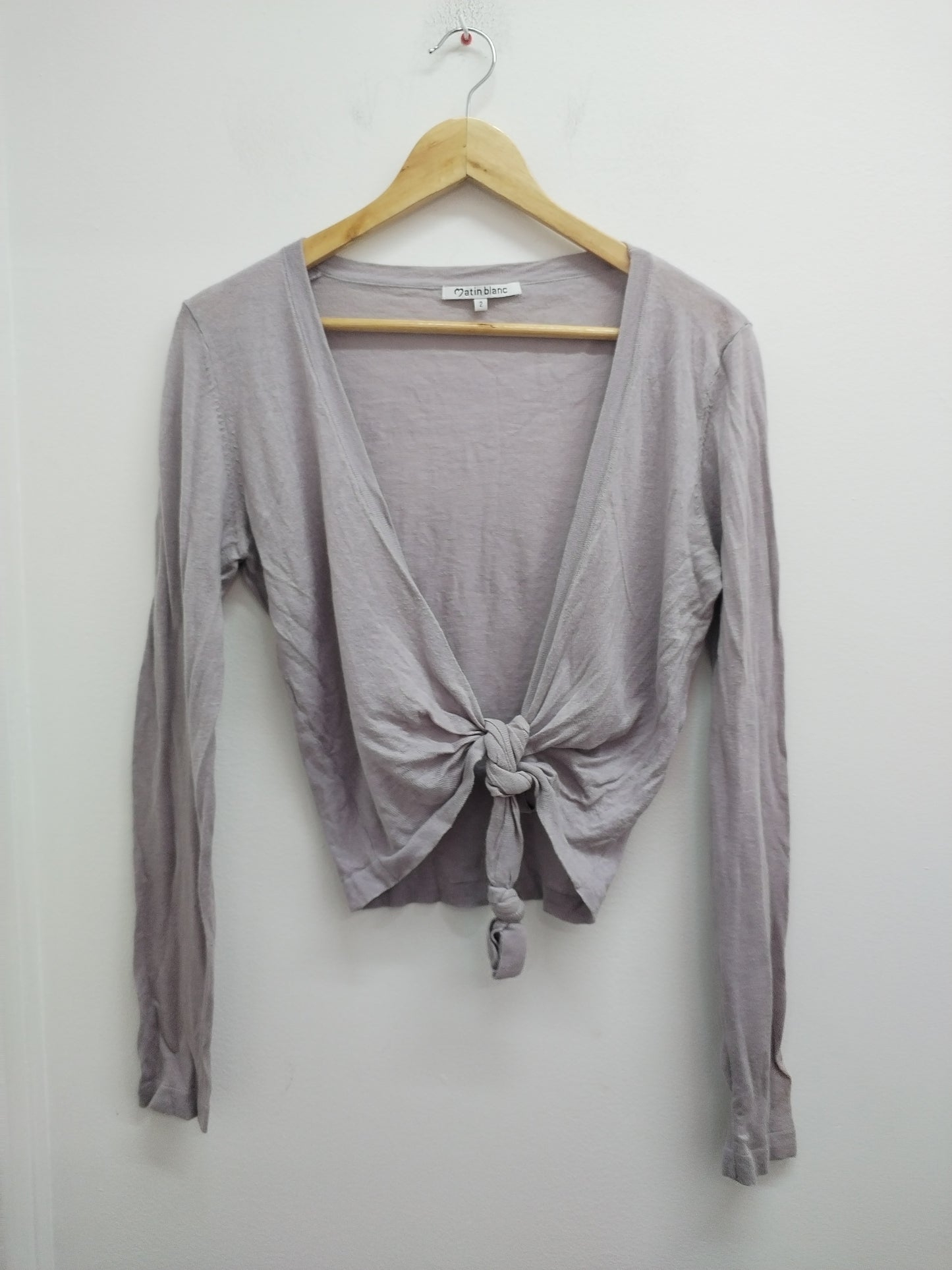 Gilet à nouer Matin Blanc beige foncé Taille M