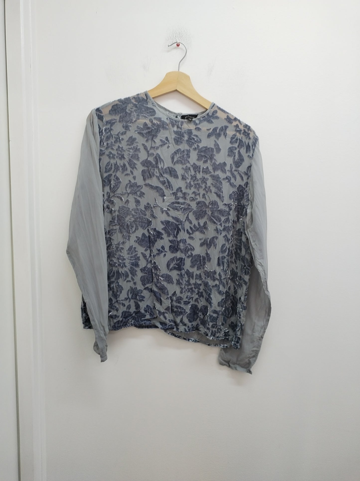 Tunique Etam grise avec velours Taille 40