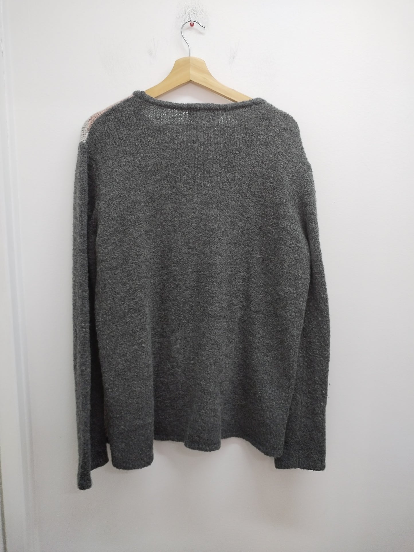 Pull La Maison du Jersey gris, rose et blanc Taille 50