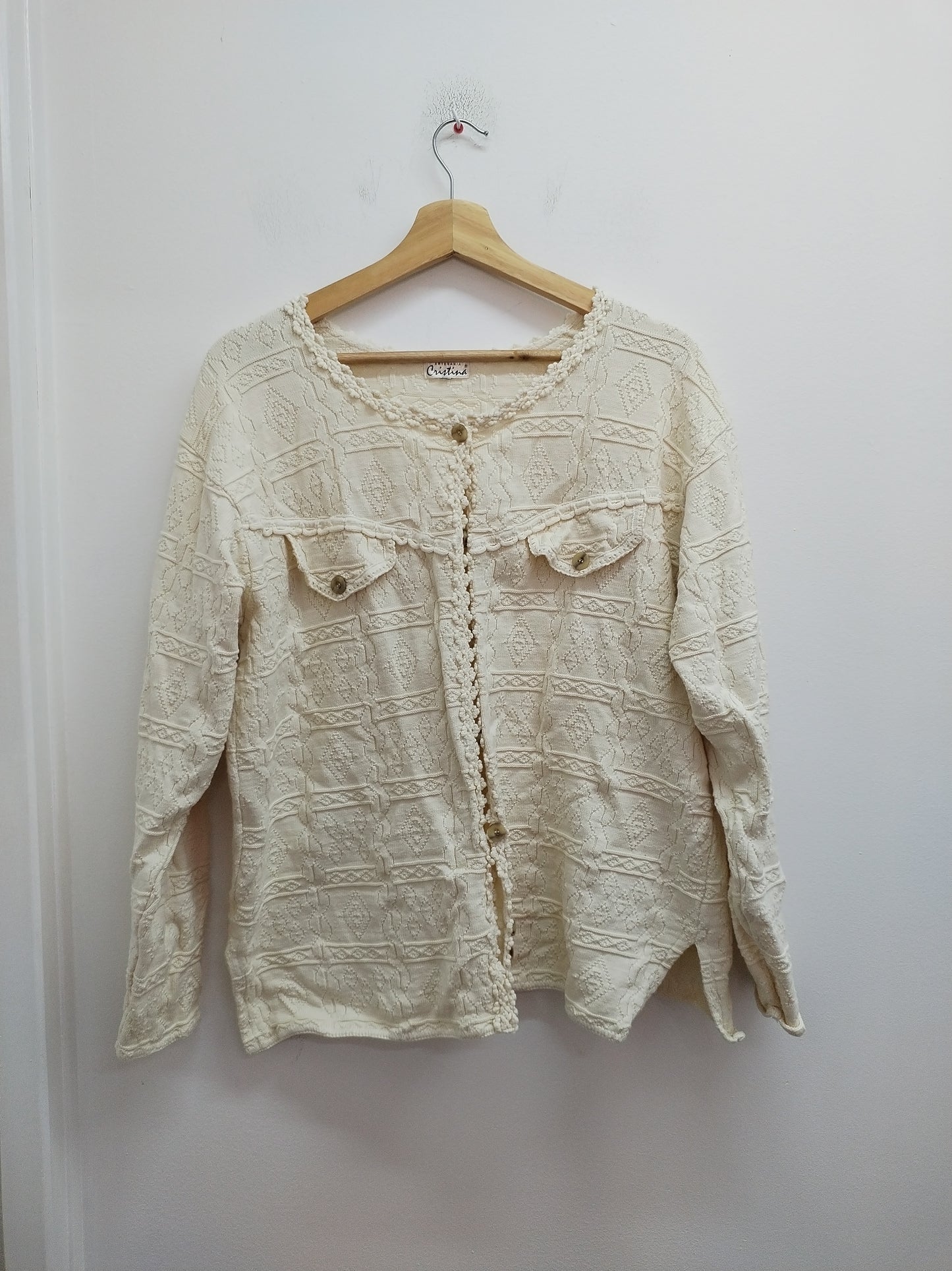 Gilet Cristina blanc cassé Taille XL