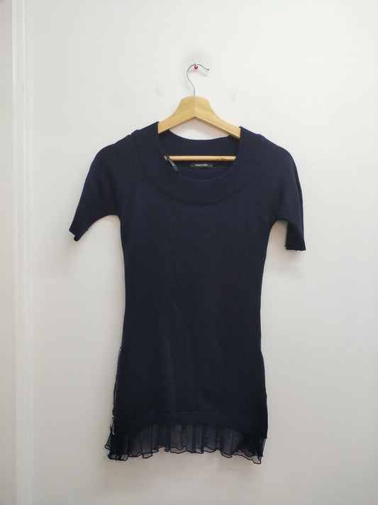 Pull manches courtes Morgan bleu marine Taille XS