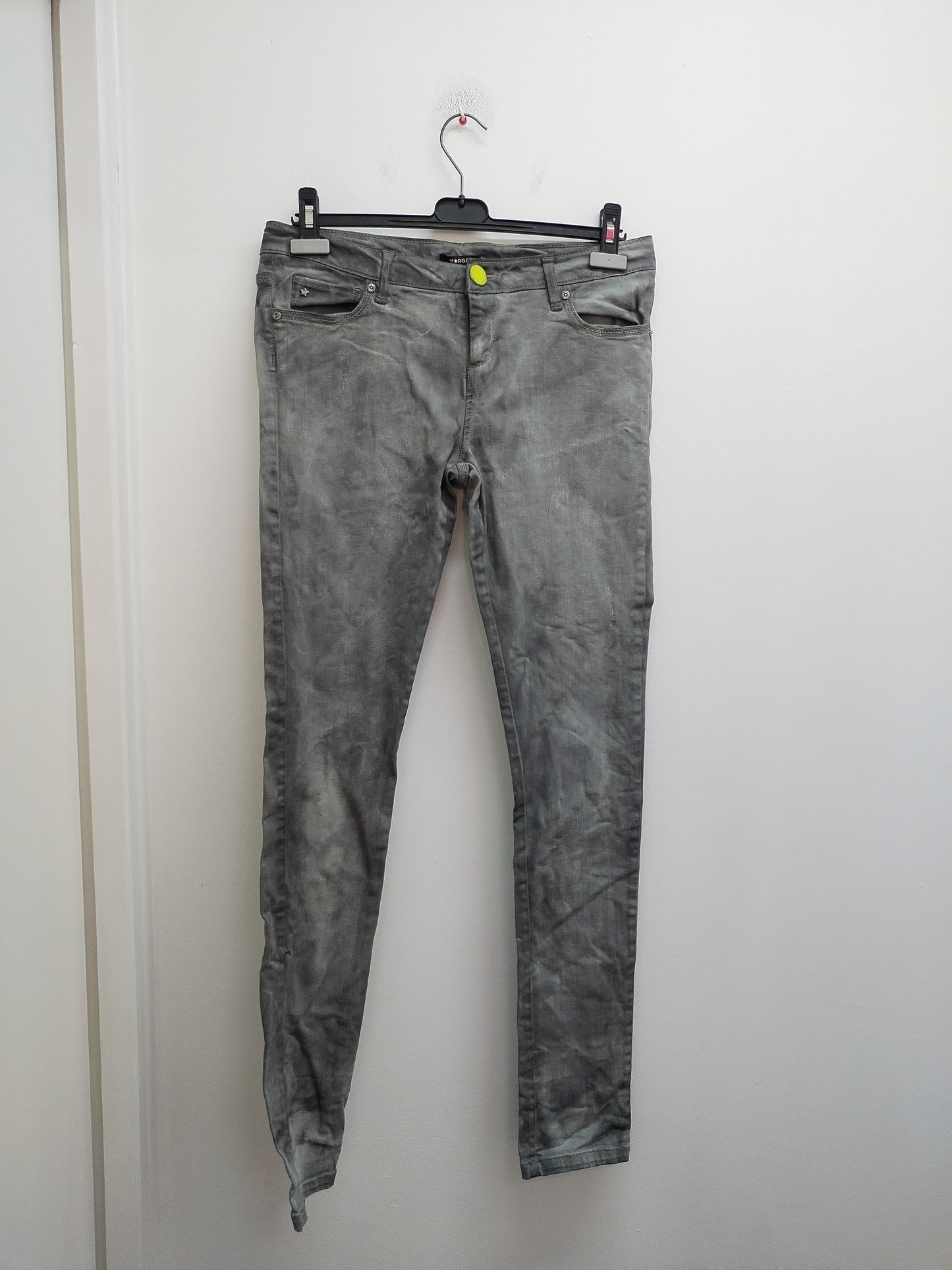 Jeans Morgan gris délavé Taille 40
