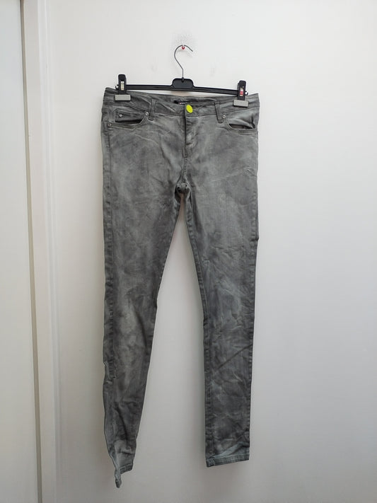 Jeans Morgan gris délavé Taille 40
