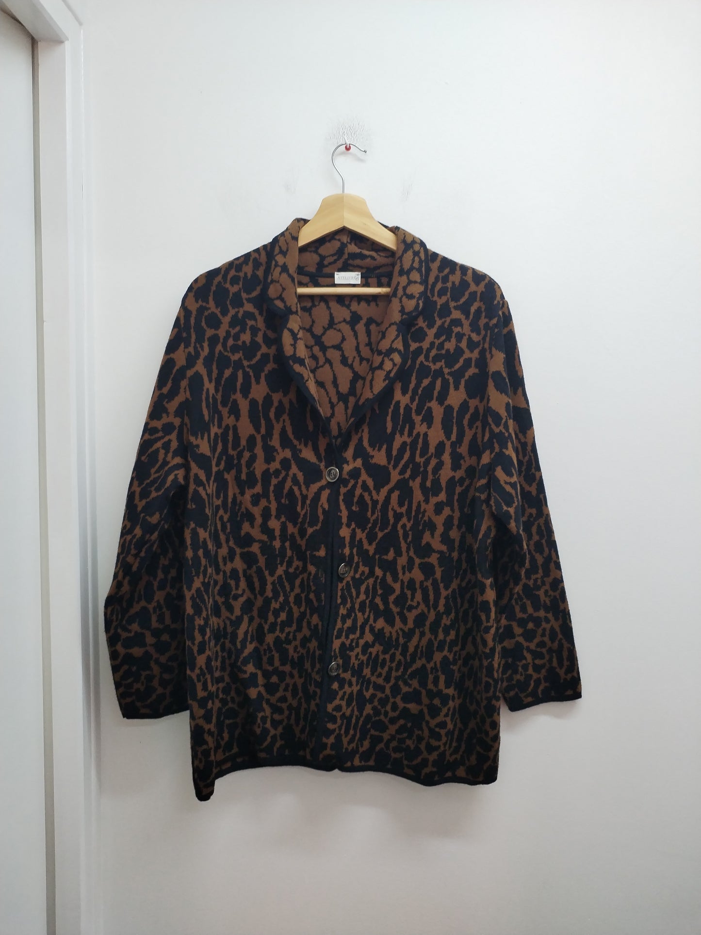 Gilet Atelier GS imprimé marron et noir Taille 50